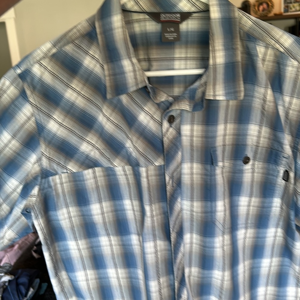 Outdoor Research Mens SS Button Up Shirt Size L